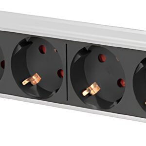 Multiprise DIGITUS 10" avec profilé en aluminium, 4 prises