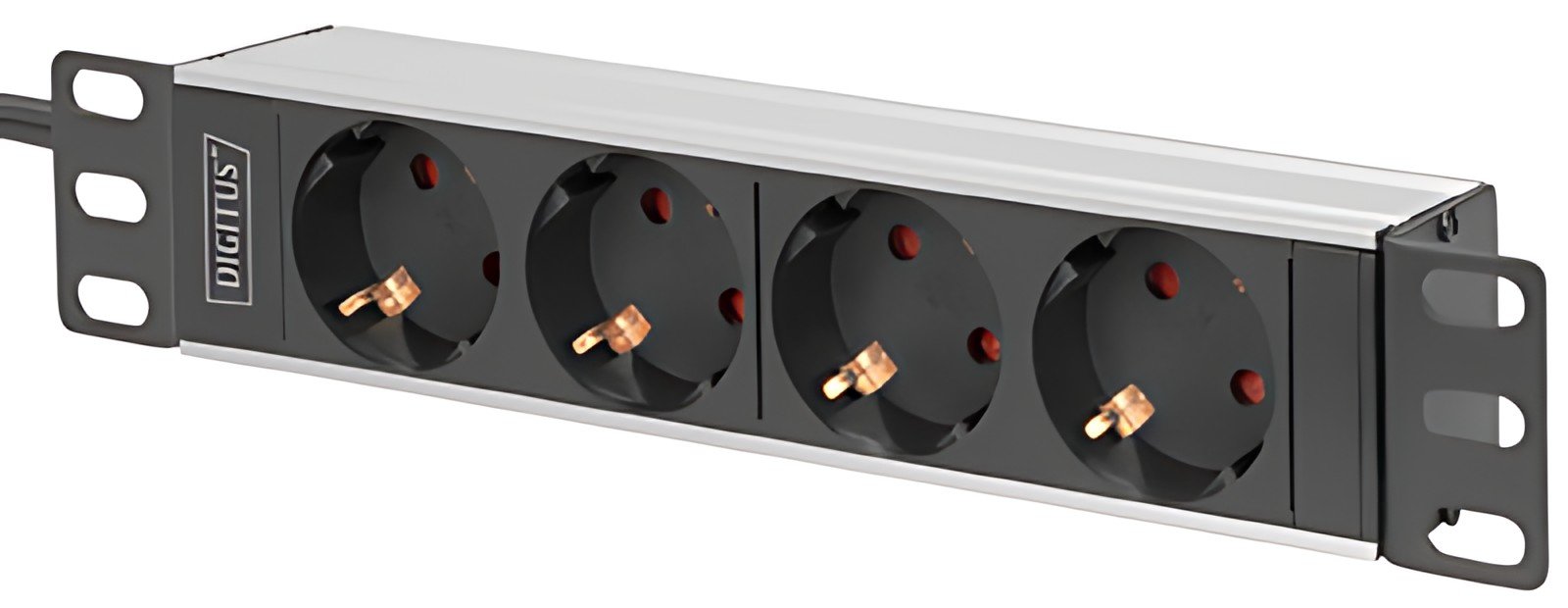 Multiprise DIGITUS 10" avec profilé en aluminium, 4 prises
