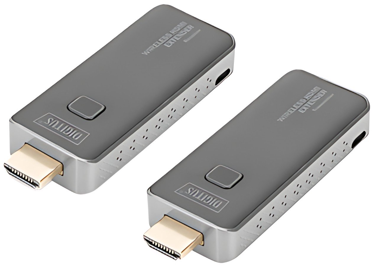 DIGITUS Kit d'extension sans fil HDMI, 50 m, noir
