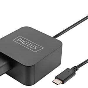DIGITUS Chargeur pour ordinateur portable USB-C, 65 W, noir