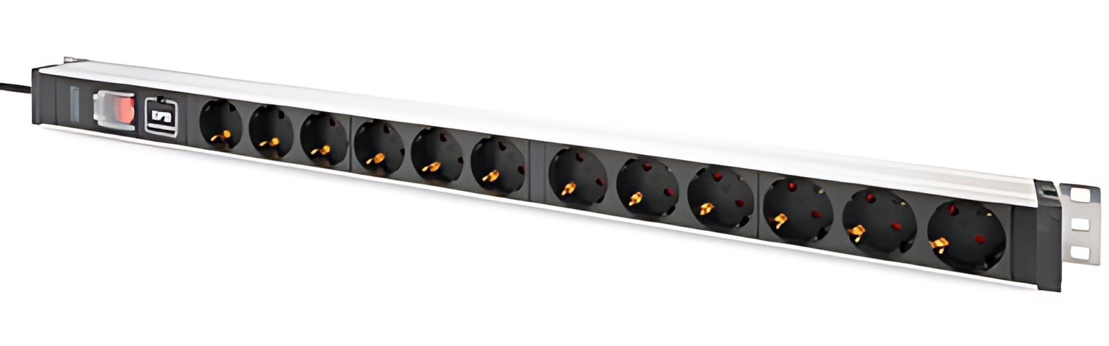 Multiprise DIGITUS 19", 12 prises, avec interrupteur