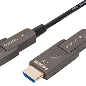 DIGITUS Câble optique hybride actif AOC HDMI, 4K, noir, 15 m