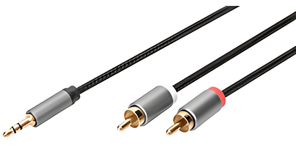 DIGITUS Câble adaptateur audio stéréo, jack - RCA, 1,8 m
