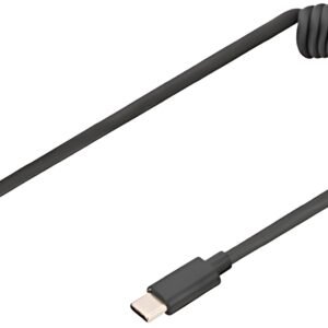 DIGITUS Câble spiralé USB 2.0, USB-A - USB-C, 1,0 m