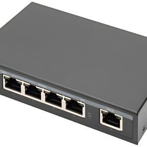 DIGITUS Extenseur Gigabit 4PPoE intérieur, 4 ports, 802.3at