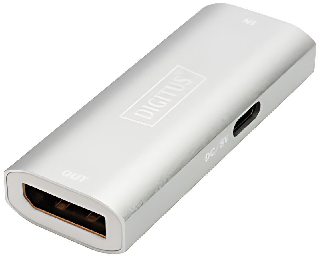 DIGITUS Répéteur DisplayPort 8K, argenté
