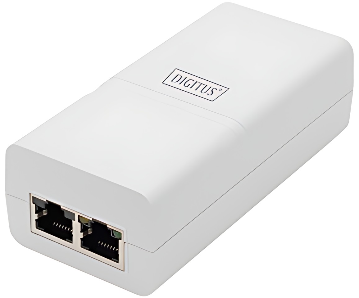 DIGITUS Injecteur Gigabit Ethernet PoE+ 802.3at, 100 m