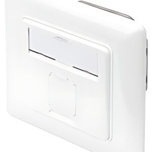 Boîte d'encastrement DIGITUS réf. 6A, classe EA, 1x RJ45, blanc pur