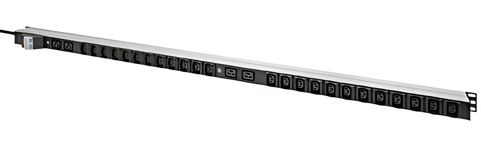 DIGITUS Bloc multiprise appareils froids 19", 28 ports, noir