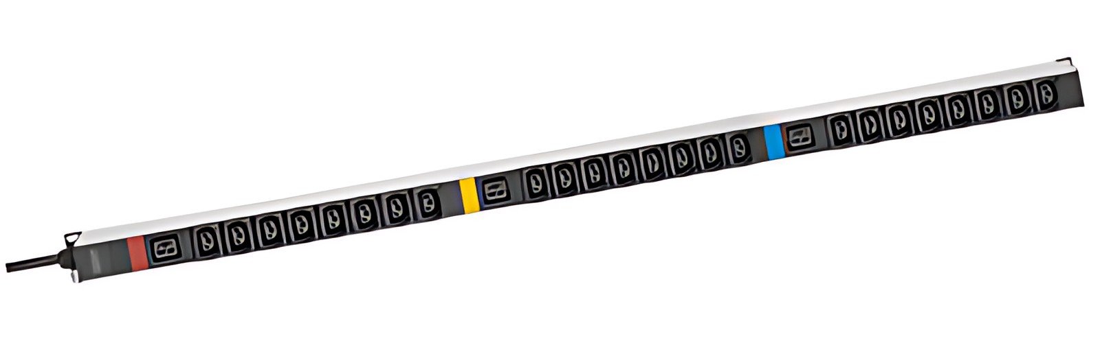 DIGITUS Bloc multiprise appareils froids 19", 27 ports, noir