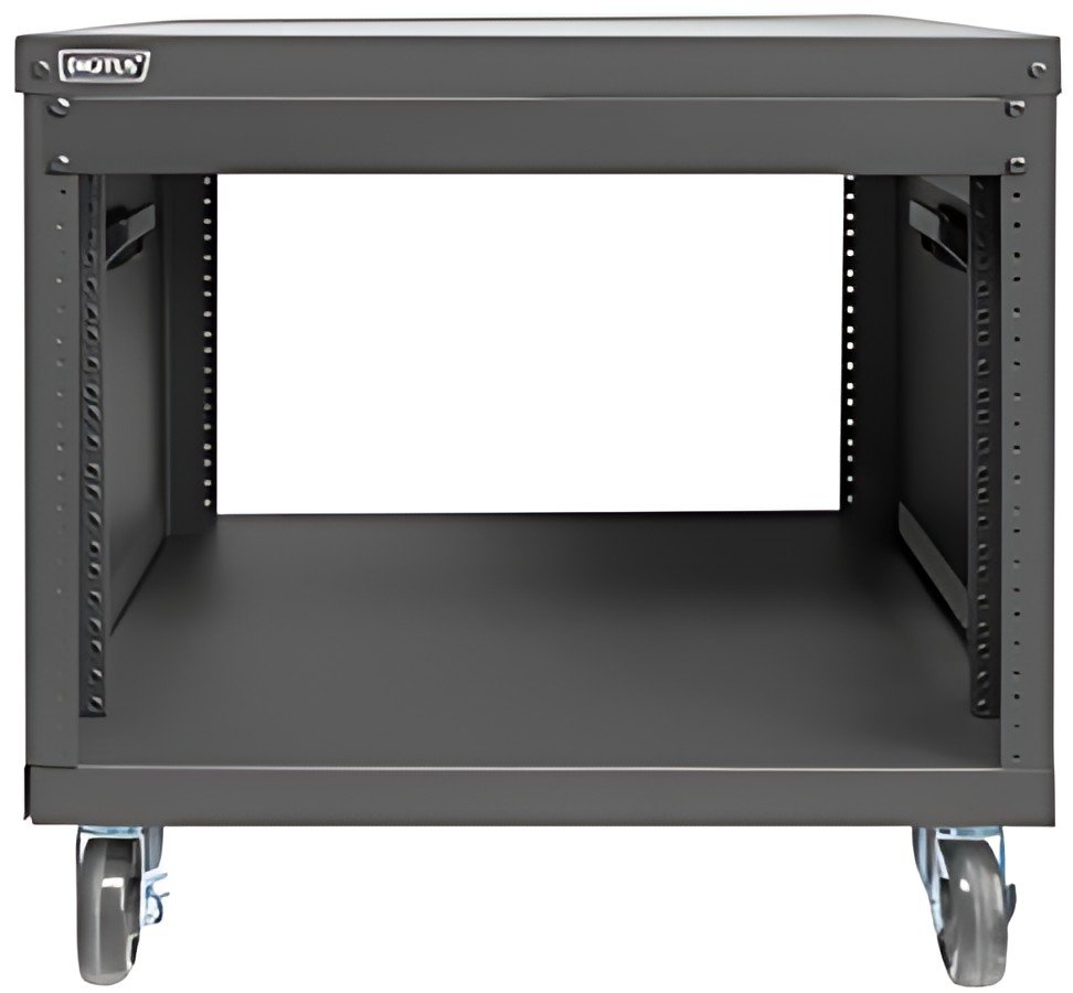DIGITUS Monture universelle 19", avec roulettes, 8 U, noir