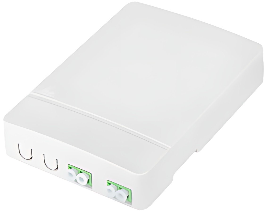 DIGITUS Boîtier FTTH, 2x LC/APC DX femelle, blanc