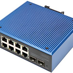 DIGITUS Switch industriel Gigabit Ethernet manageable L2 8+2