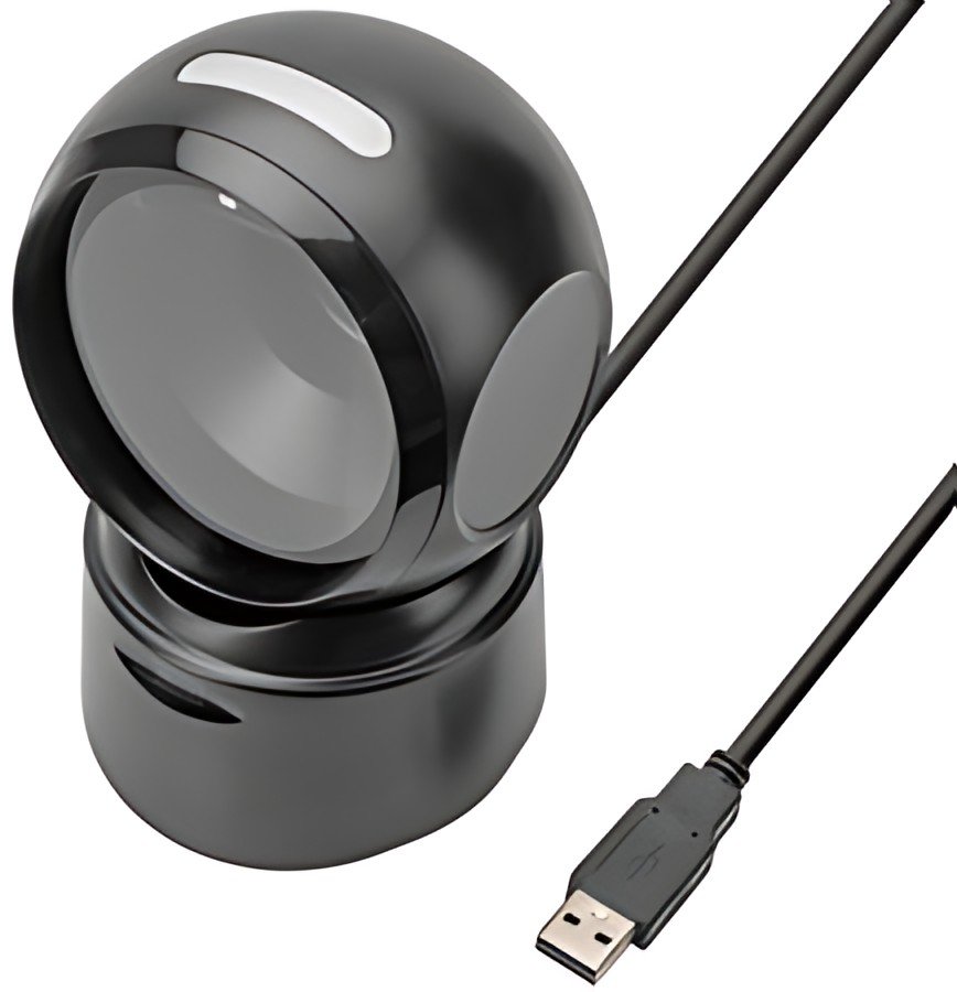 DIGITUS Lecteur de code-barres 1D/2D USB, noir