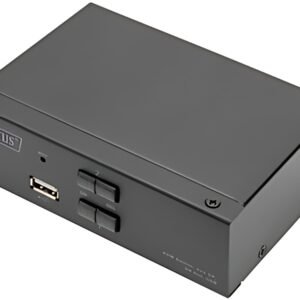 DIGITUS Switch KVM, 2x1, noir