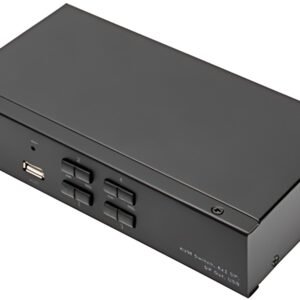 DIGITUS Switch KVM, 4x1, noir