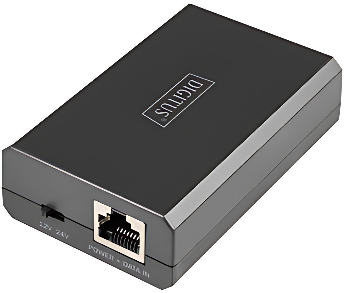 DIGITUS Répartiteur PoE Gigabit Ethernet, 802.3bt, 51 W