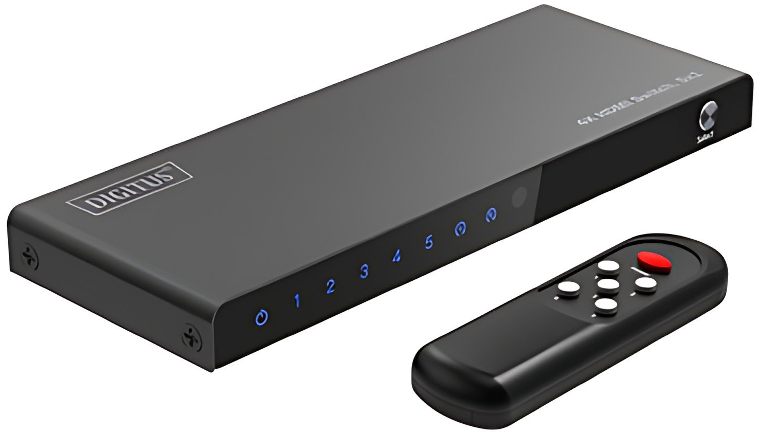 DIGITUS Commutateur HDMI 4K, 5x1, noir