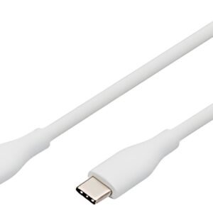 DIGITUS Câble USB 2.0 en silicone, USB-C, 2,0 m, blanc