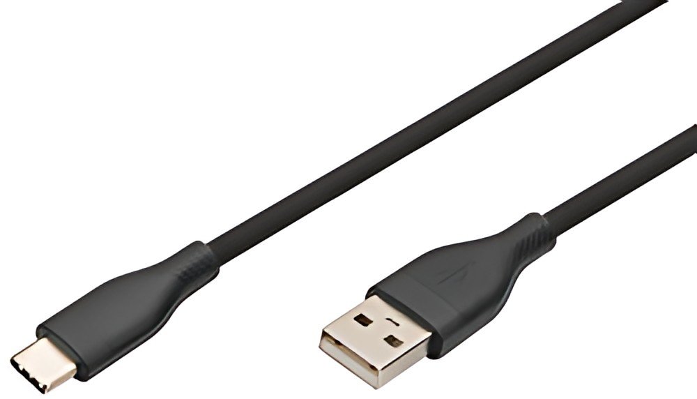 DIGITUS Câble USB 2.0 silicone, USB-C - USB-A, 0,5 m, noir