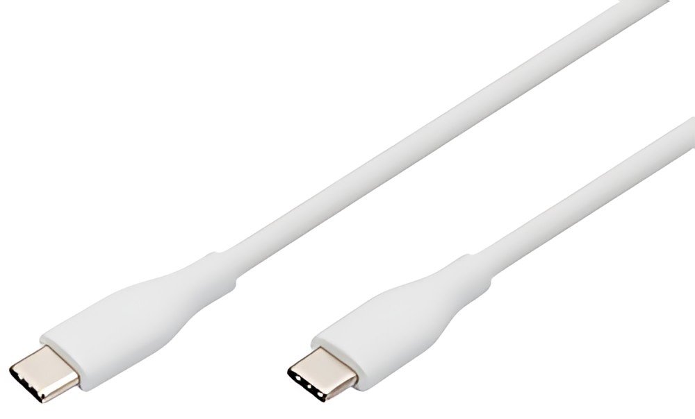 DIGITUS Câble USB 2.0 en silicone, USB-C, 0,5 m, blanc