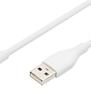 DIGITUS Câble USB 2.0 silicone, USB-C - USB-A, 2,0 m, blanc