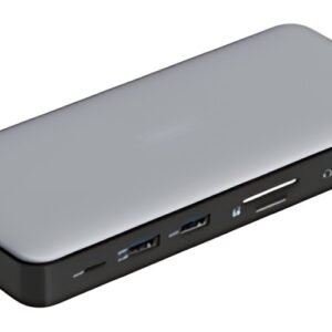 DIGITUS Station d'accueil USB-C, 11 ports, gris/noir