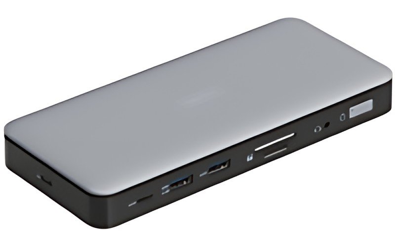 DIGITUS Station d'accueil USB-C, 11 ports, gris/noir