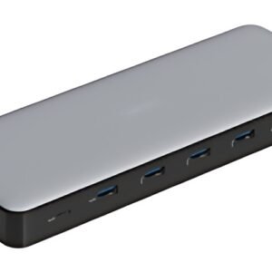 DIGITUS Station d'accueil USB-C, 13 ports, gris/noir
