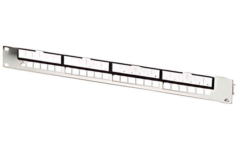 DIGITUS Panneau de brassage modulaire, 1 U, 24 ports, argent