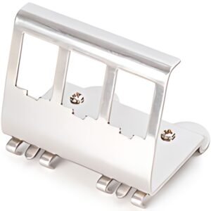 DIGITUS Adaptateur pour rail DIN pour modules Keystone, inox