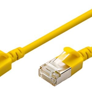 DIGITUS Câble de brassage Slim, cat. 6A, F/FTP, 1,5 m, jaune