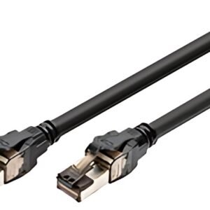 DIGITUS Câble de brassage, cat. 8.1, S/FTP, 1,0 m, noir