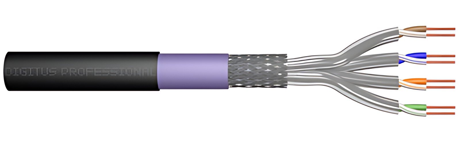 DIGITUS Cable d'installation cat.7, S/FTP, 500 m, souterrain
