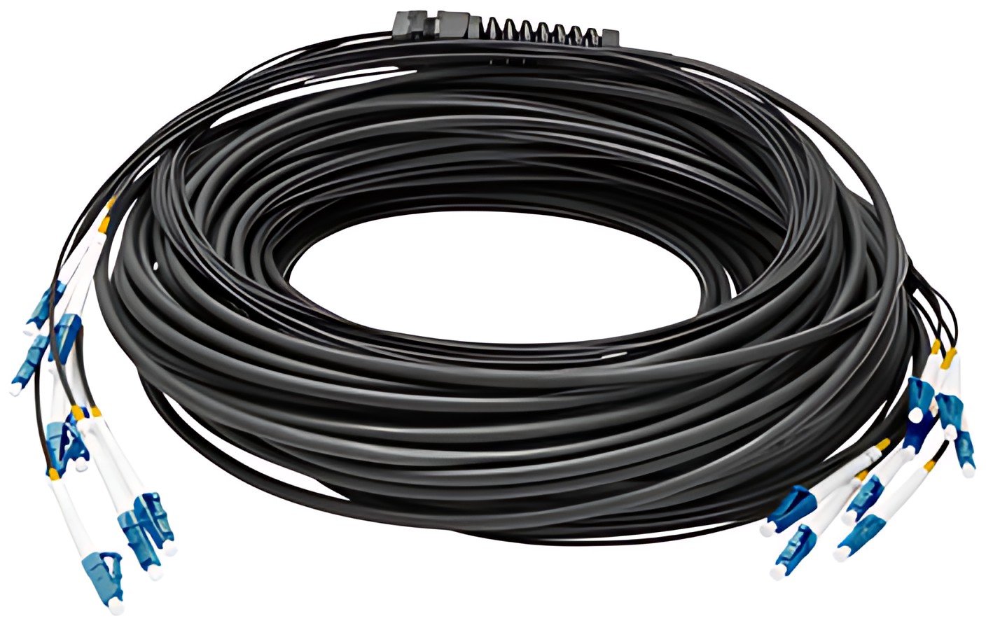 DIGITUS Câble fibre optique Universal Breakout, 100 m, noir