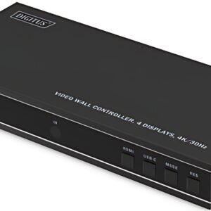 DIGITUS Contrôleur de mur vidéo 4K HDMI, noir