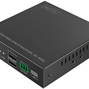 DIGITUS Récepteur KVM HDMI 4K, fibre, 300 m / 4 km