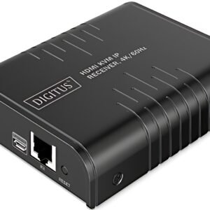 DIGITUS Récepteur IP HDMI 4K, 4K/60Hz, 120/200 m