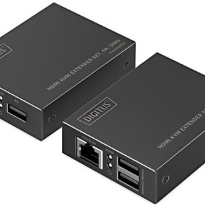 DIGITUS Kit d'extension KVM HDMI 4K, Full HD, 40/70 m