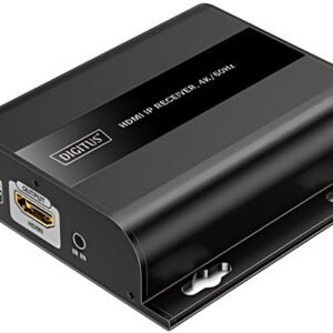DIGITUS Récepteur IP HDMI 4K, 4K/60Hz, 120/200 m
