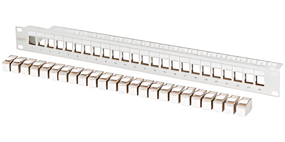 DIGITUS Panneau de brassage modulaire 19", 24 ports, garni