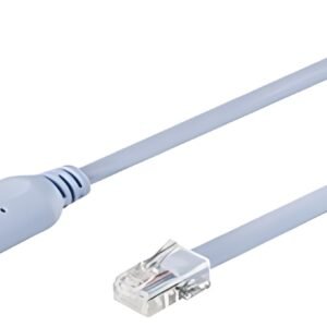DIGITUS Câble console USB 2.0 - RJ45, 1,8 m, bleu