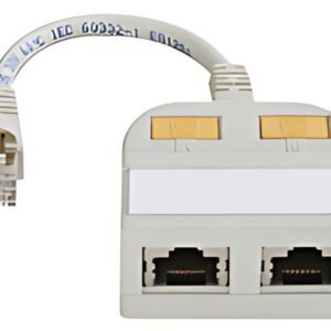 Telegärtner T-Adaptateur avec câble de raccordement, Cat.5e,
