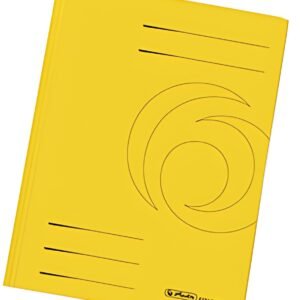 herlitz Chemise à rabats easyorga, A4, carte lustrée, jaune