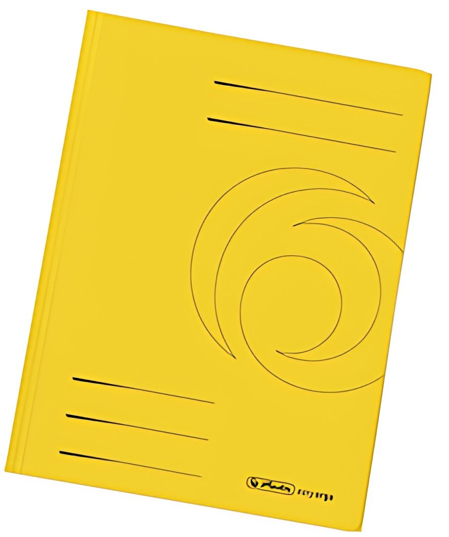 herlitz Chemise à rabats easyorga, A4, carte lustrée, jaune
