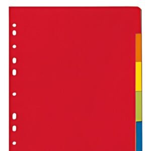 herlitz Intercalaires en carton, uni, A4, coloré, 10 touches