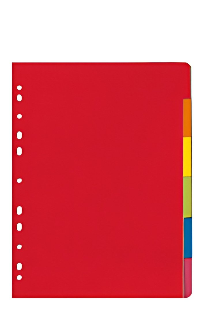 herlitz Intercalaires en carton, uni, A4, coloré, 10 touches