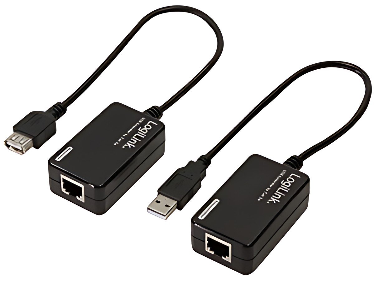 LogiLink Kit d'extension USB 2.0, noir