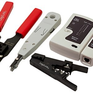 LogiLink Kit d'outils pour réseau, dans un sac noir