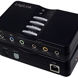 LogiLink Sound Box USB 7.1, 8 canaux, noir